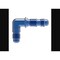 Aeroquip -8 AN Male, 90 Degree Elbow Bulkhead Union, Aluminum, Blue, Single FCM2083 - alternate 3